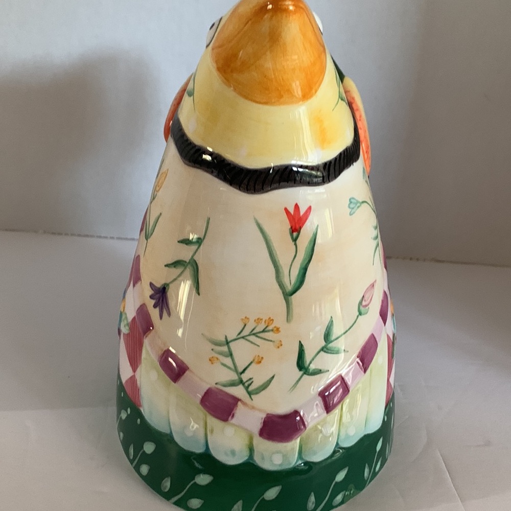 FITZ AND FLOYD bright colored chicken pitcher, Gypsy Chicks - Picture 7 of 9